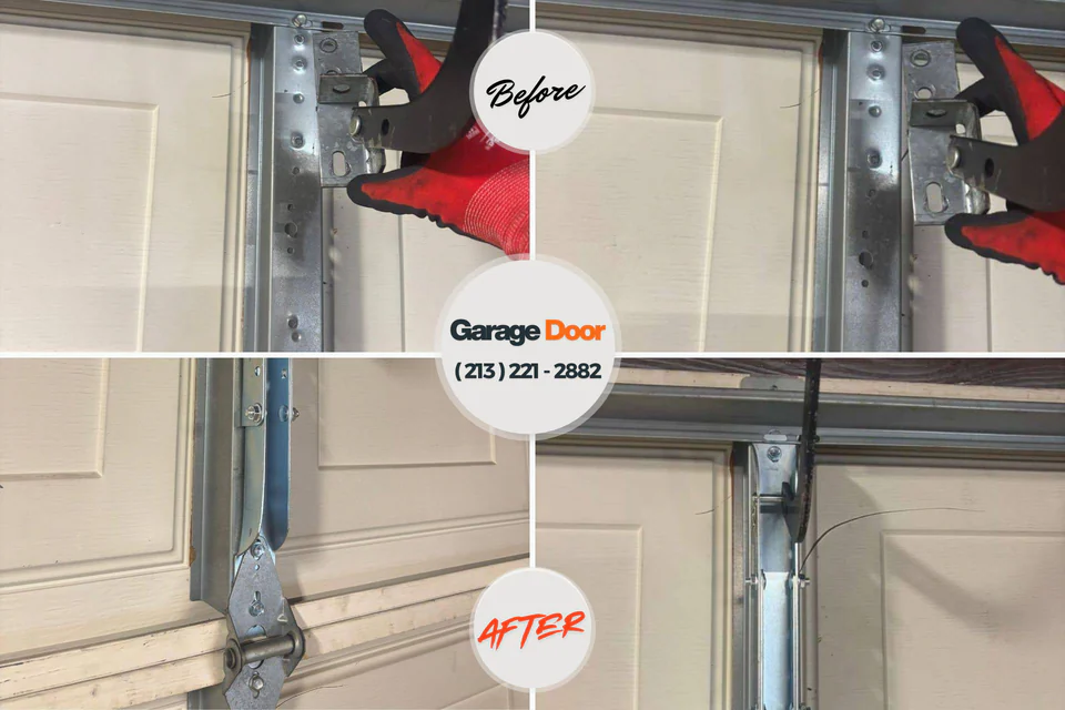 Before and after: garage door repair 64468